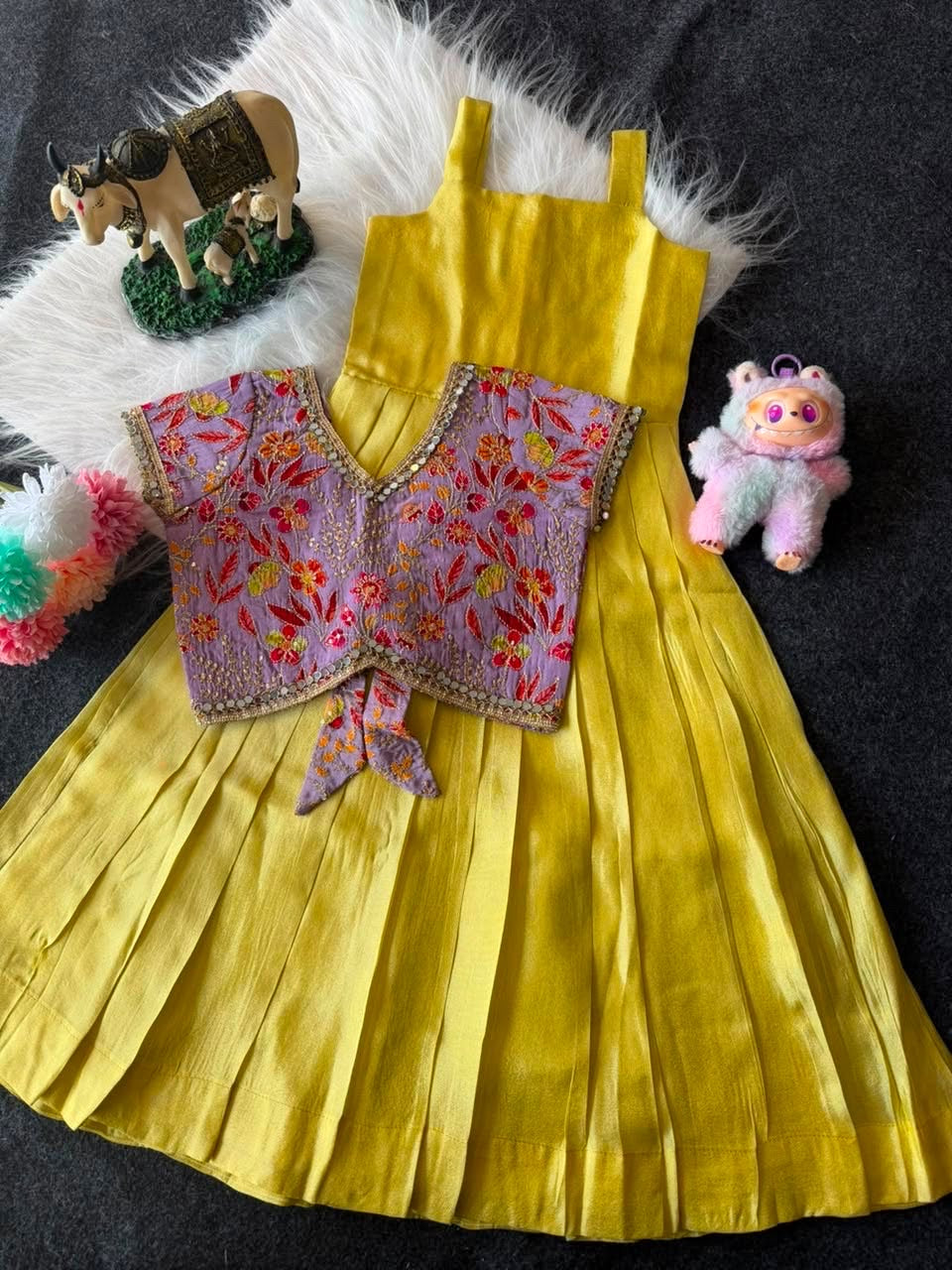 Kids fully stitched tissue silk dresses with designer jacket  (1-16 years )
