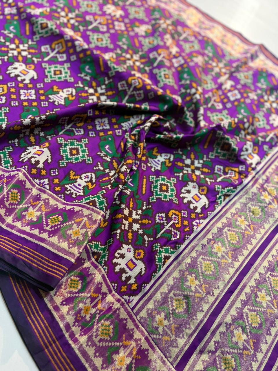 Fancy semi patan patola silk sarees