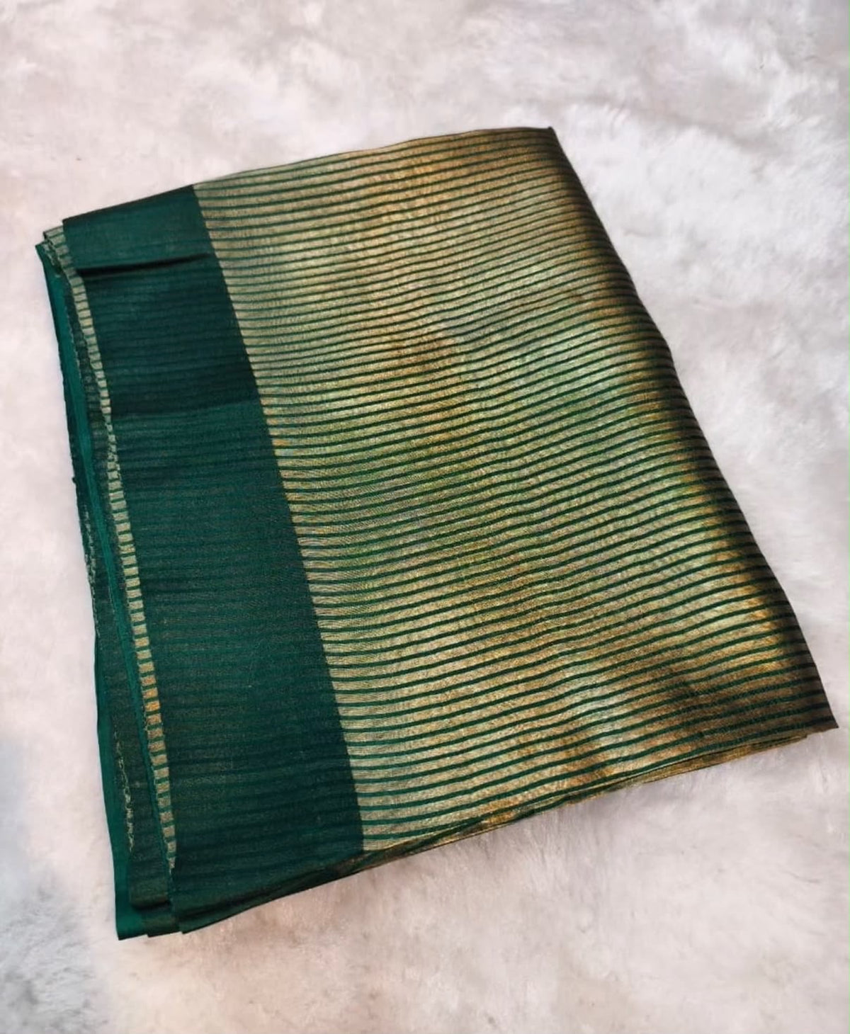 Shilpa shetty inspired banaras tissue stripes soft silk sarees