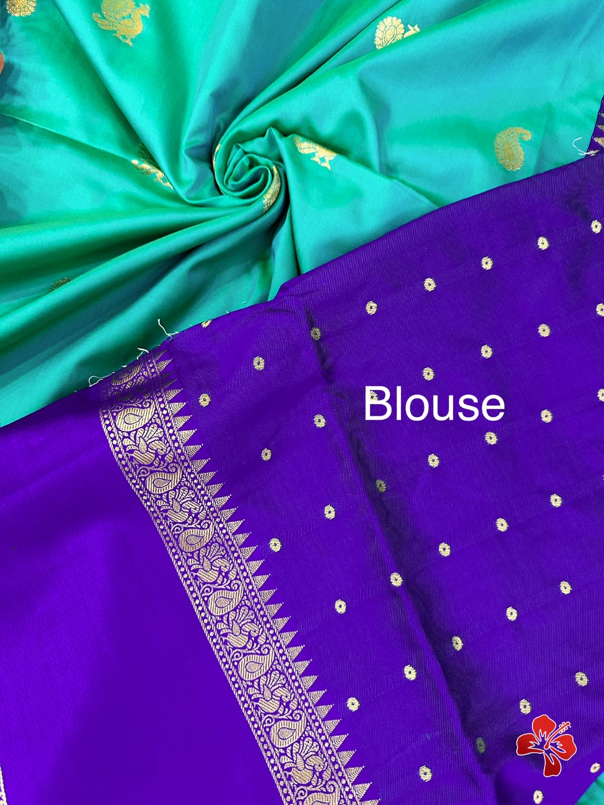Vintage banaras soft silk saree with gap borders and rich blouse