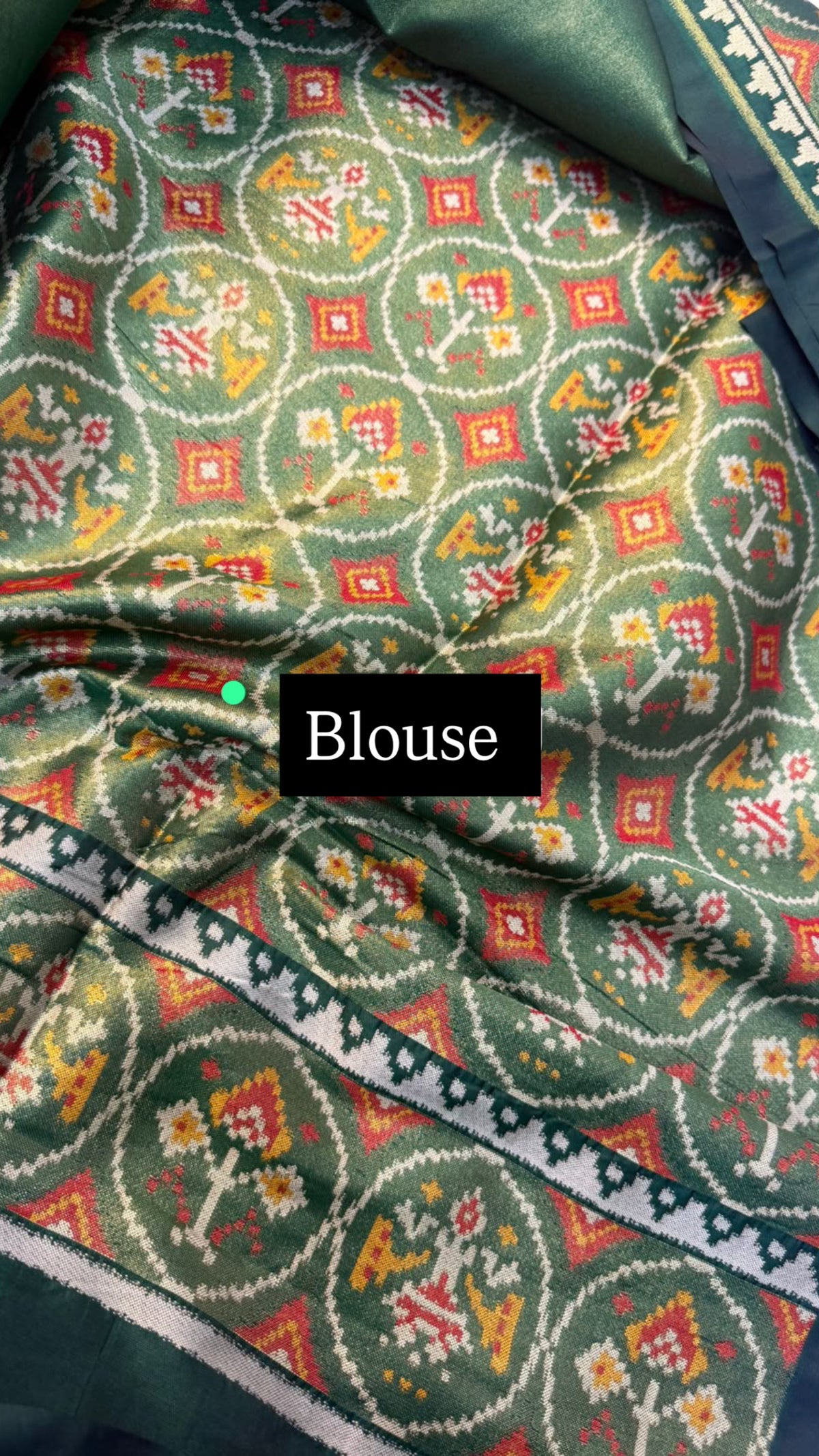 Fancy banaras patan patola silk sarees with rich patola blouse