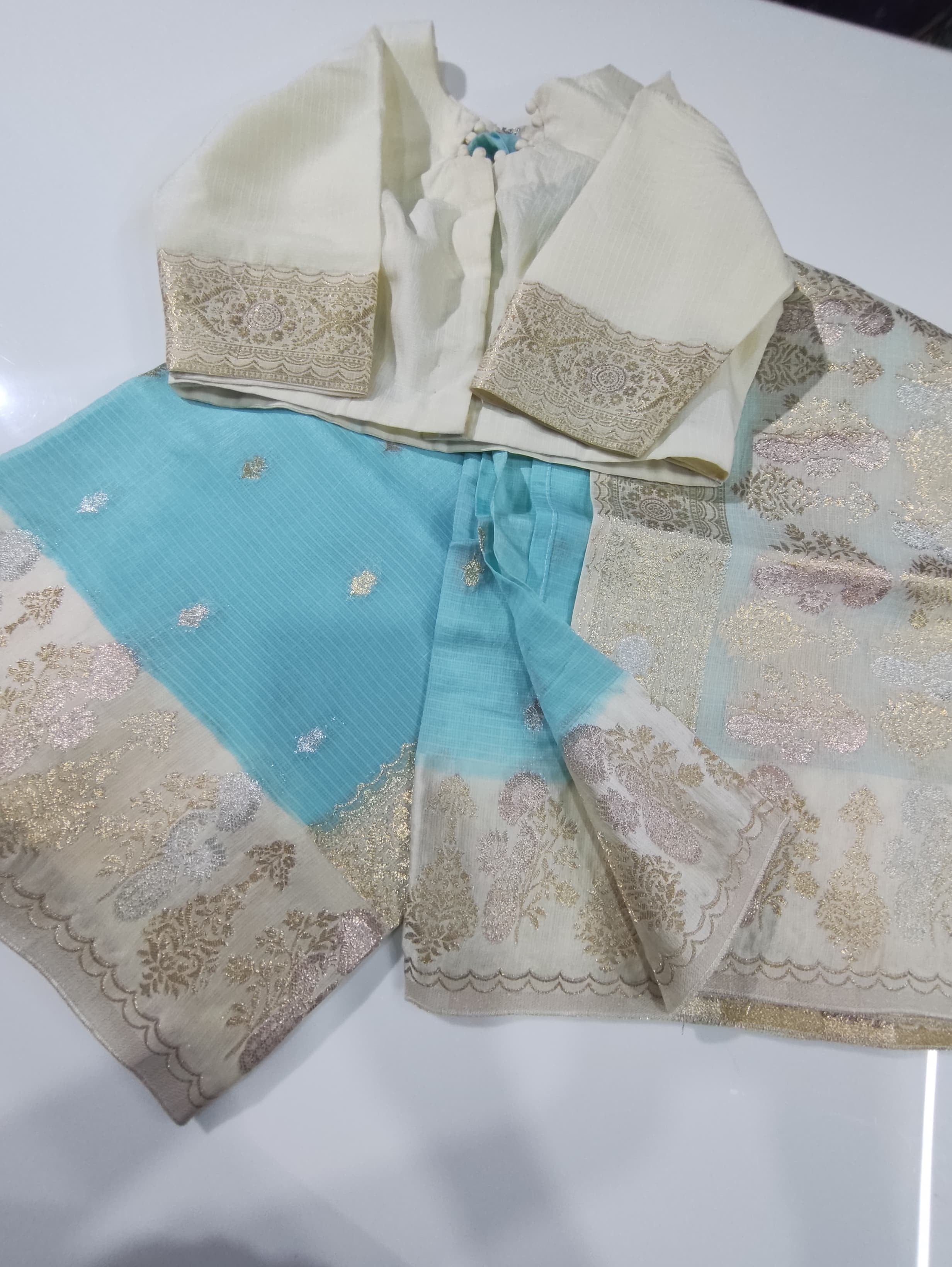 Exclusive pure kota silk sarees with mashru satin weaving borders and unstitched blouse