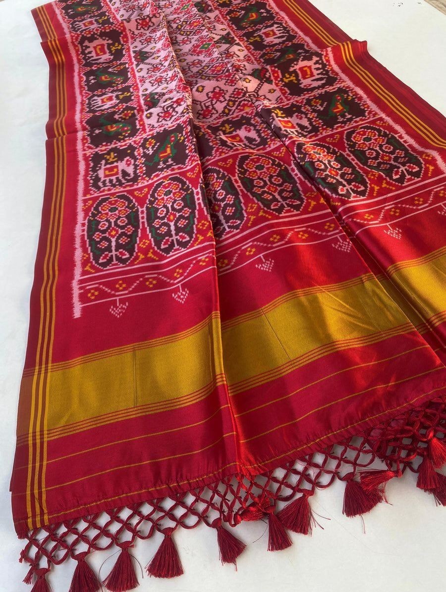 Fancy patan patola ikkat silk sarees