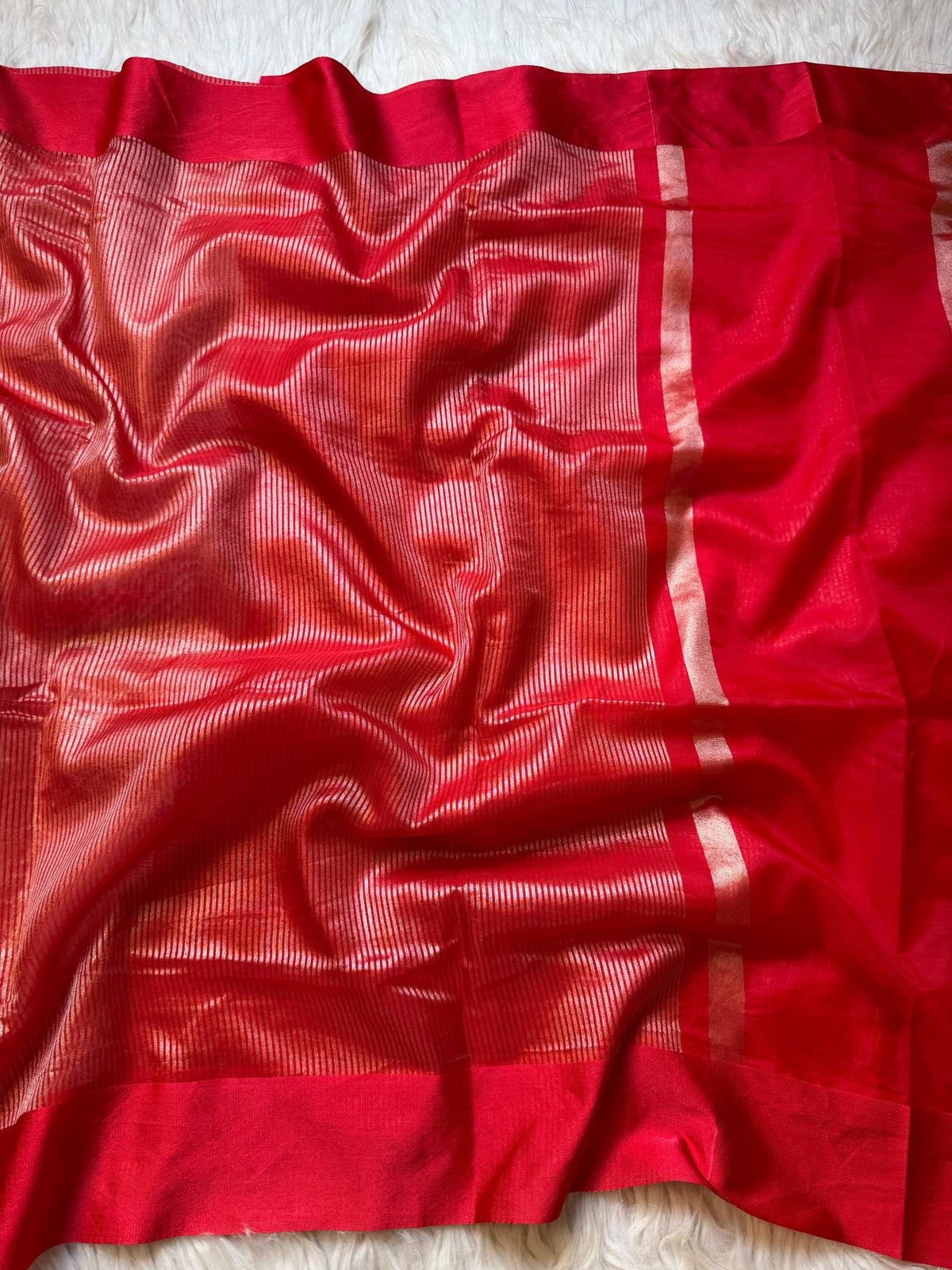 Shilpa shetty inspired banaras tissue stripes soft silk sarees