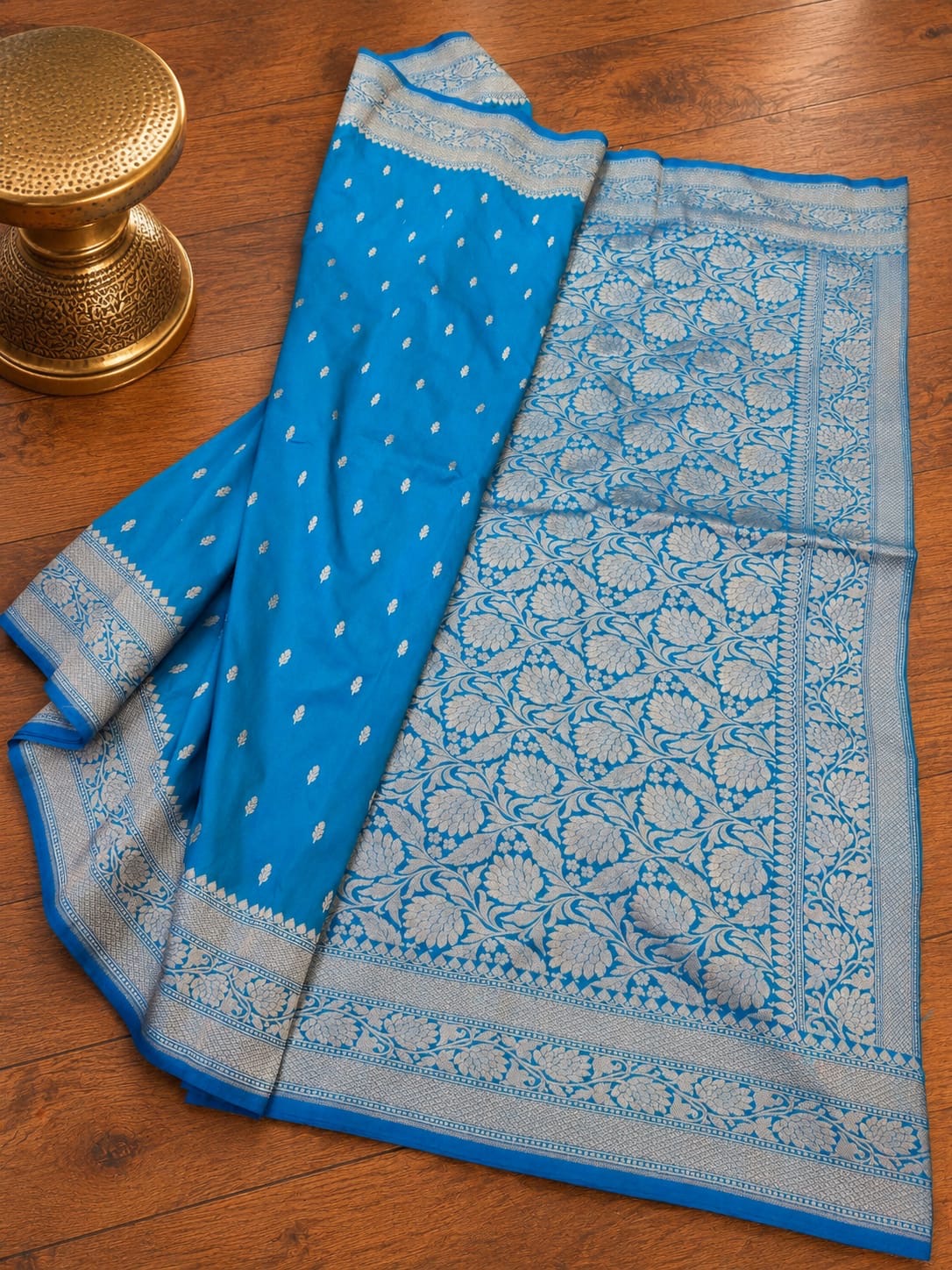 Banaras soft katan silk sarees with rich weaving allover