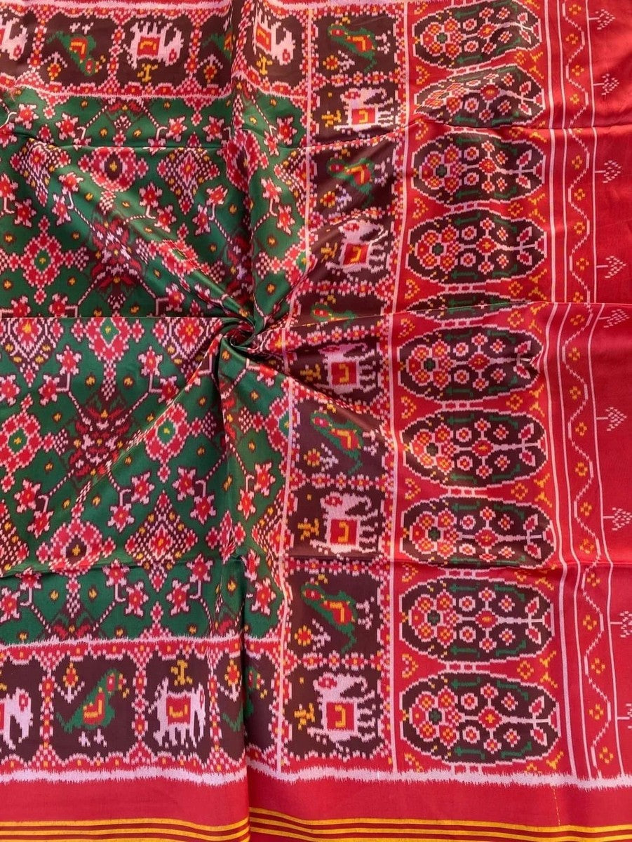 Fancy patan patola ikkat silk sarees