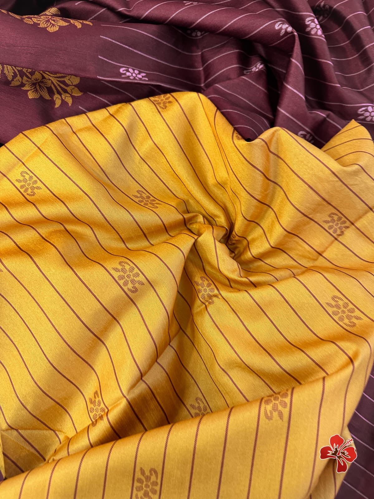 Fancy tussar silk cotton saree in unique combination
