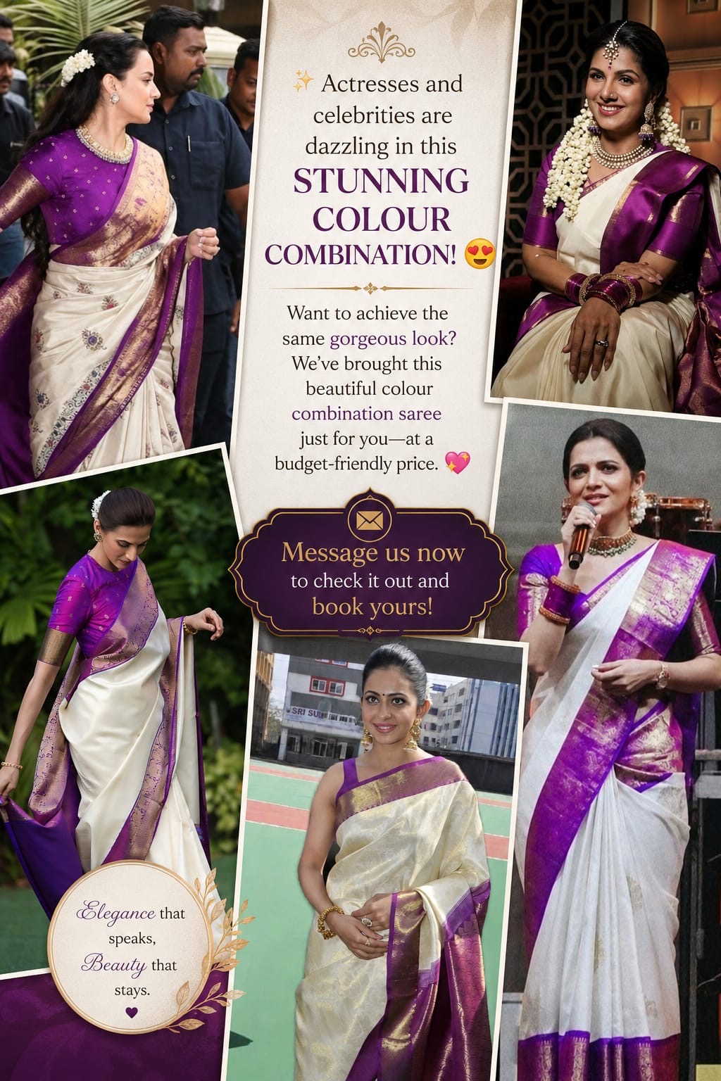 Banaras vintage soft silk saree with rich gap borders weaving allover and blouse