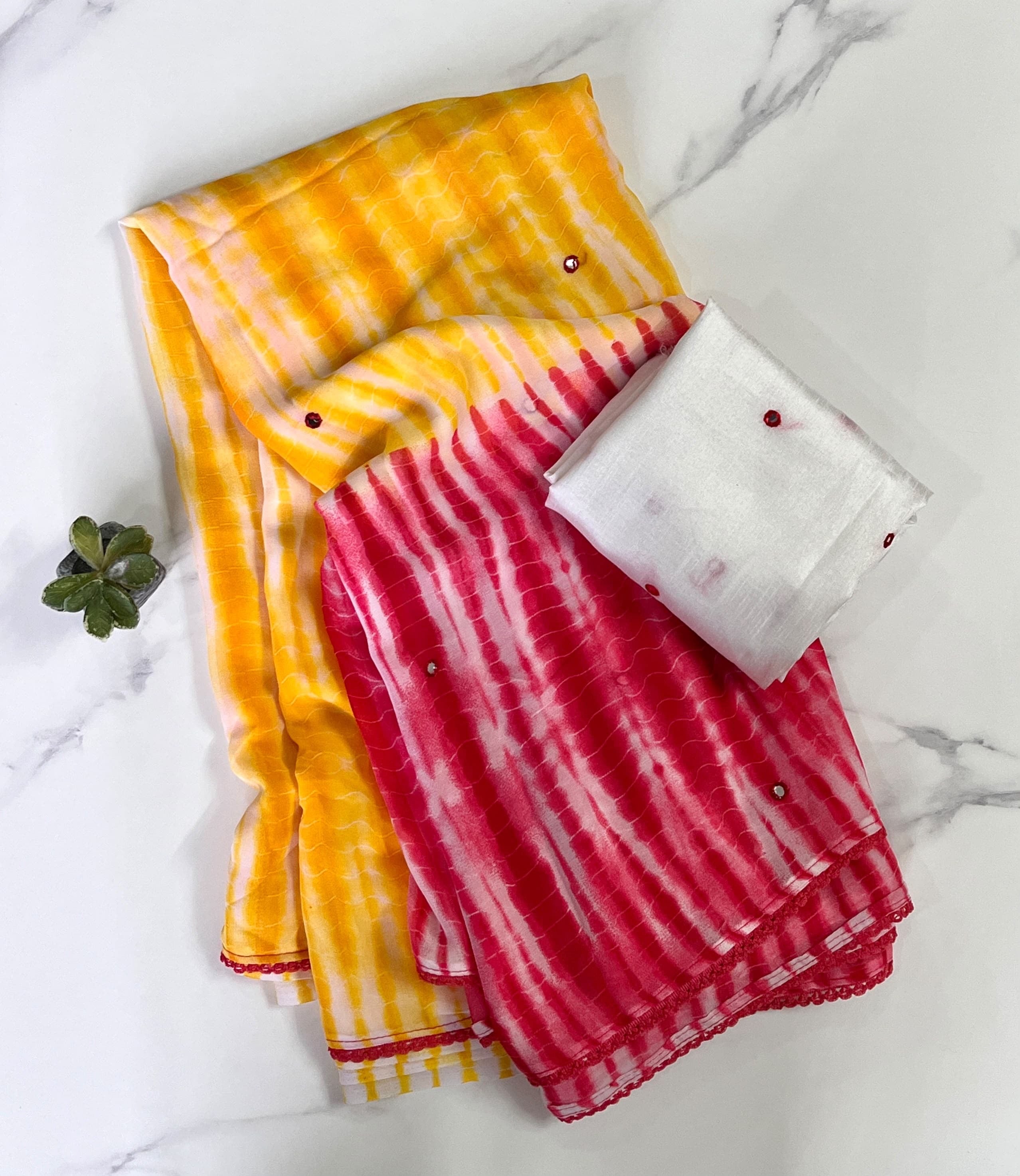 Exclusive designer printed georgette sarees