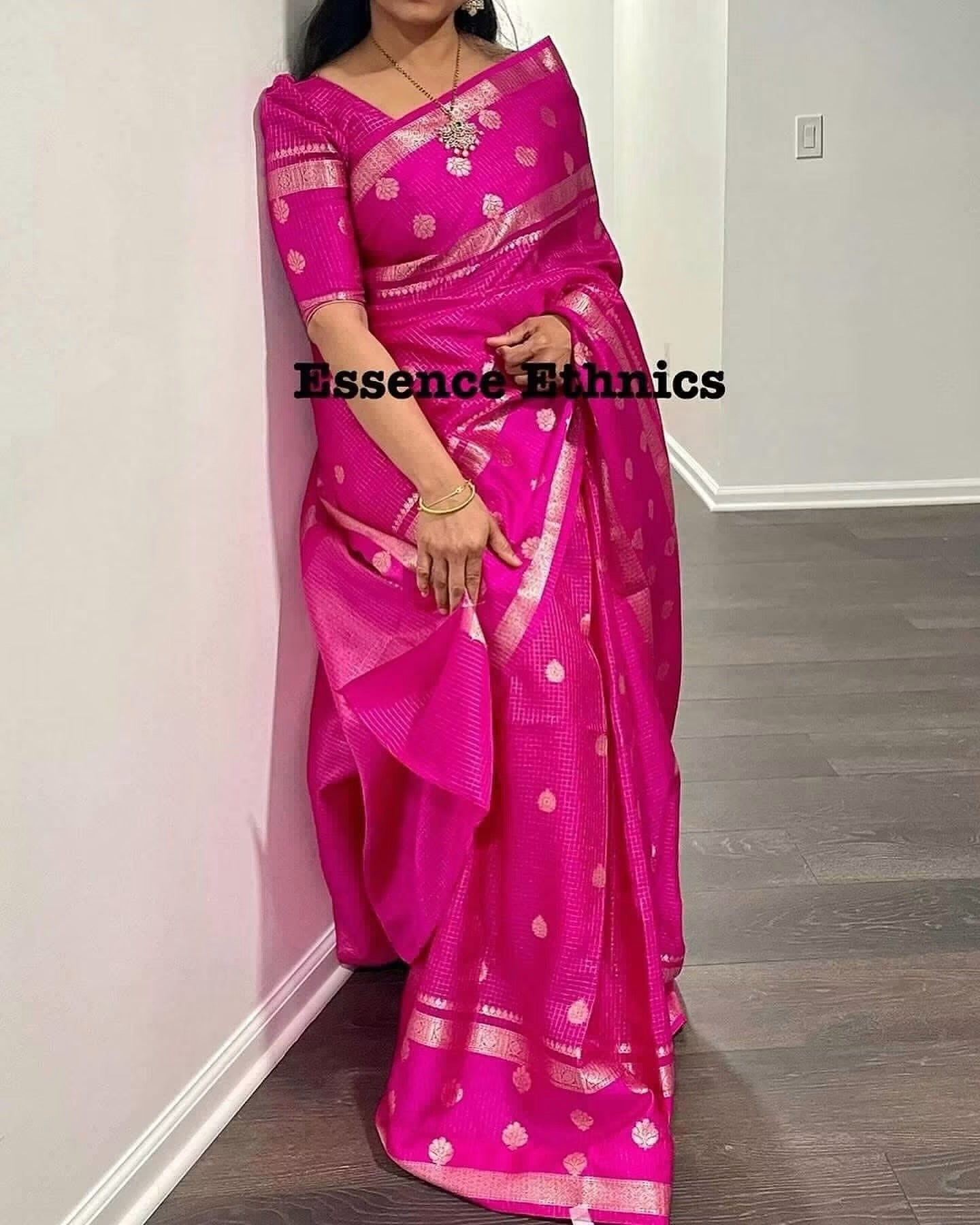 Banaras vintage soft silk sarees with allover weaving and unstitched blouse