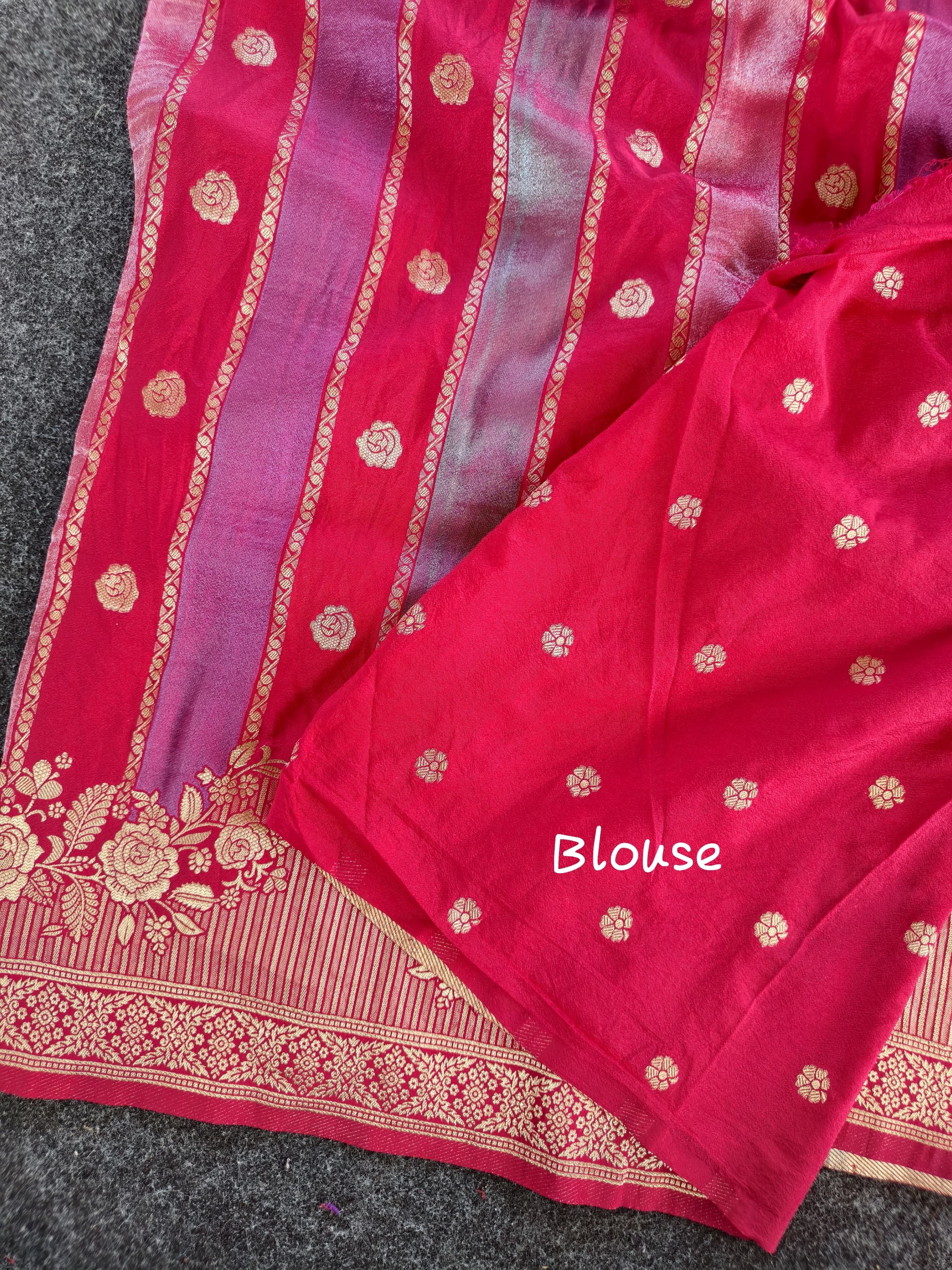 Exclusive banaras rangkat soft silk sarees with rich weaving allover