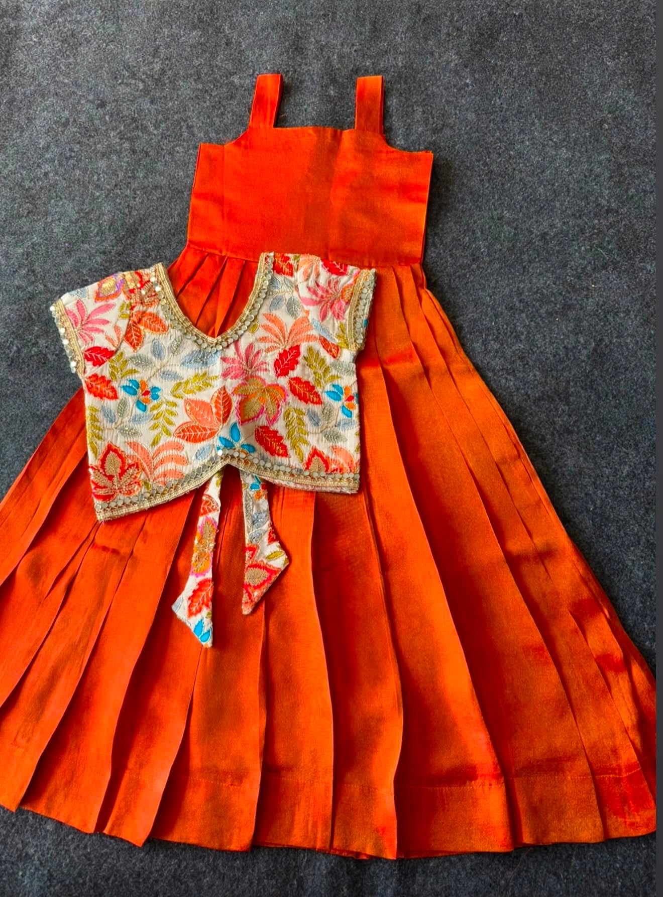 Kids fully stitched tissue silk dresses with designer jacket  (1-16 years )