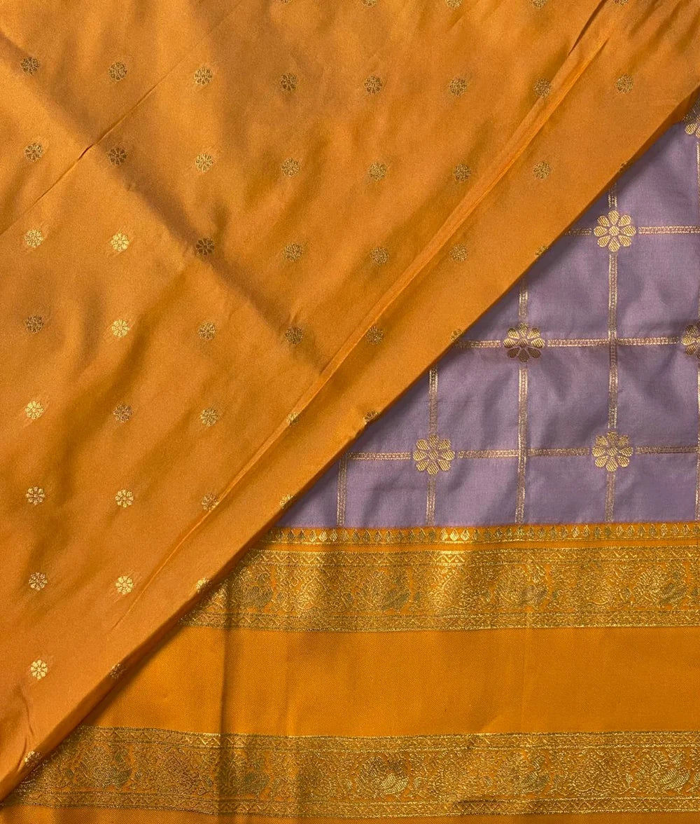 Vintage banaras soft silk sarees with gap borders rich blouse