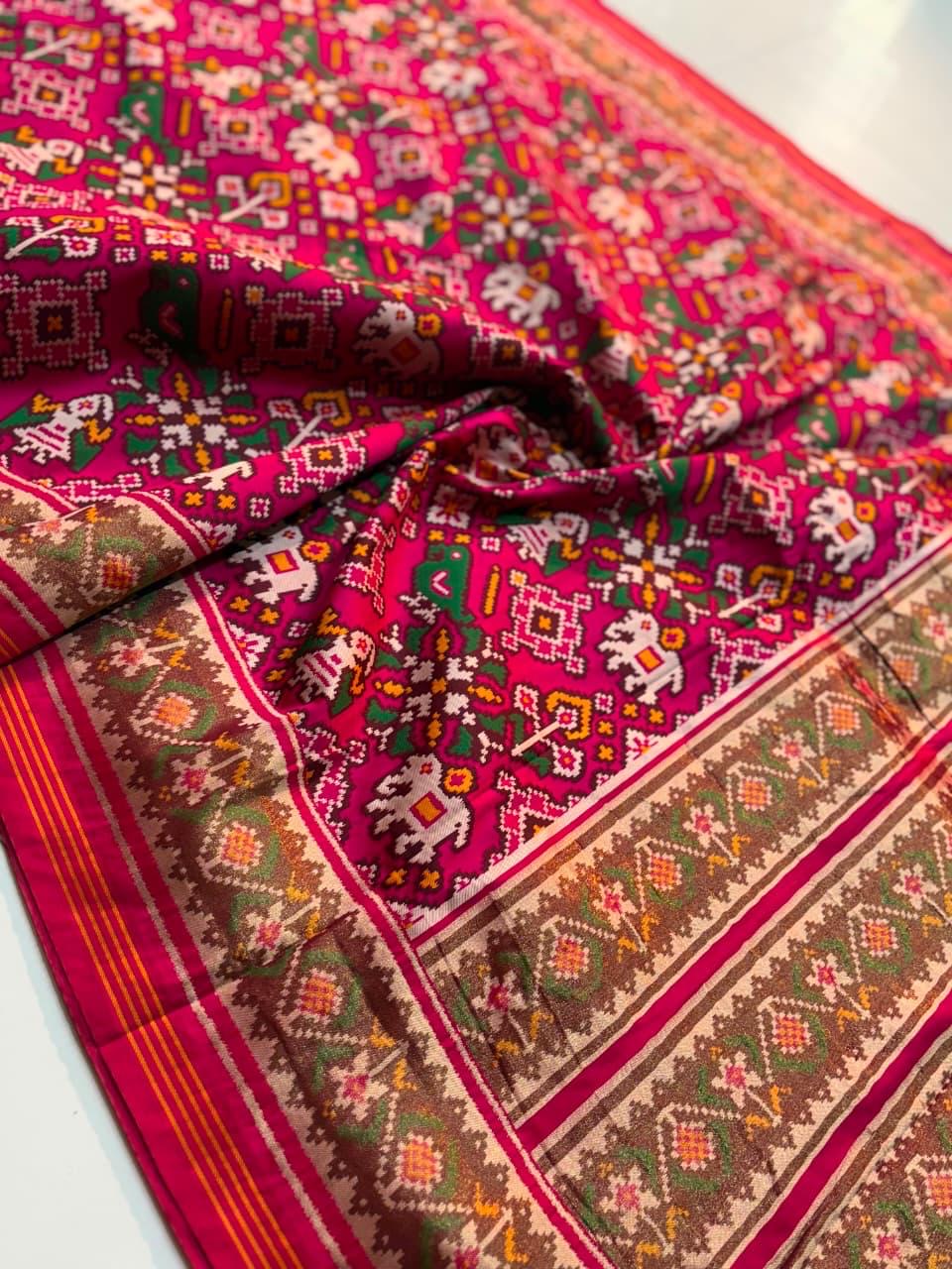Fancy semi patan patola silk sarees