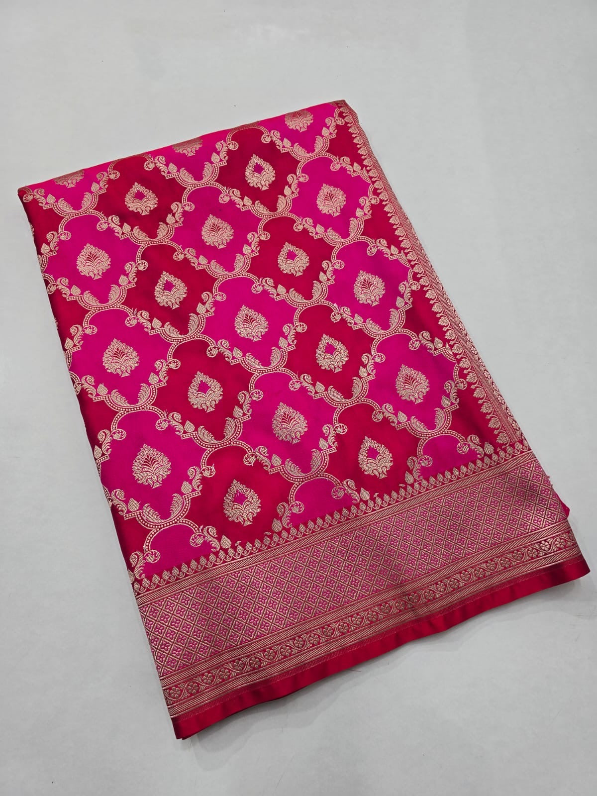 Banaras rangkat mashru satin silk saree