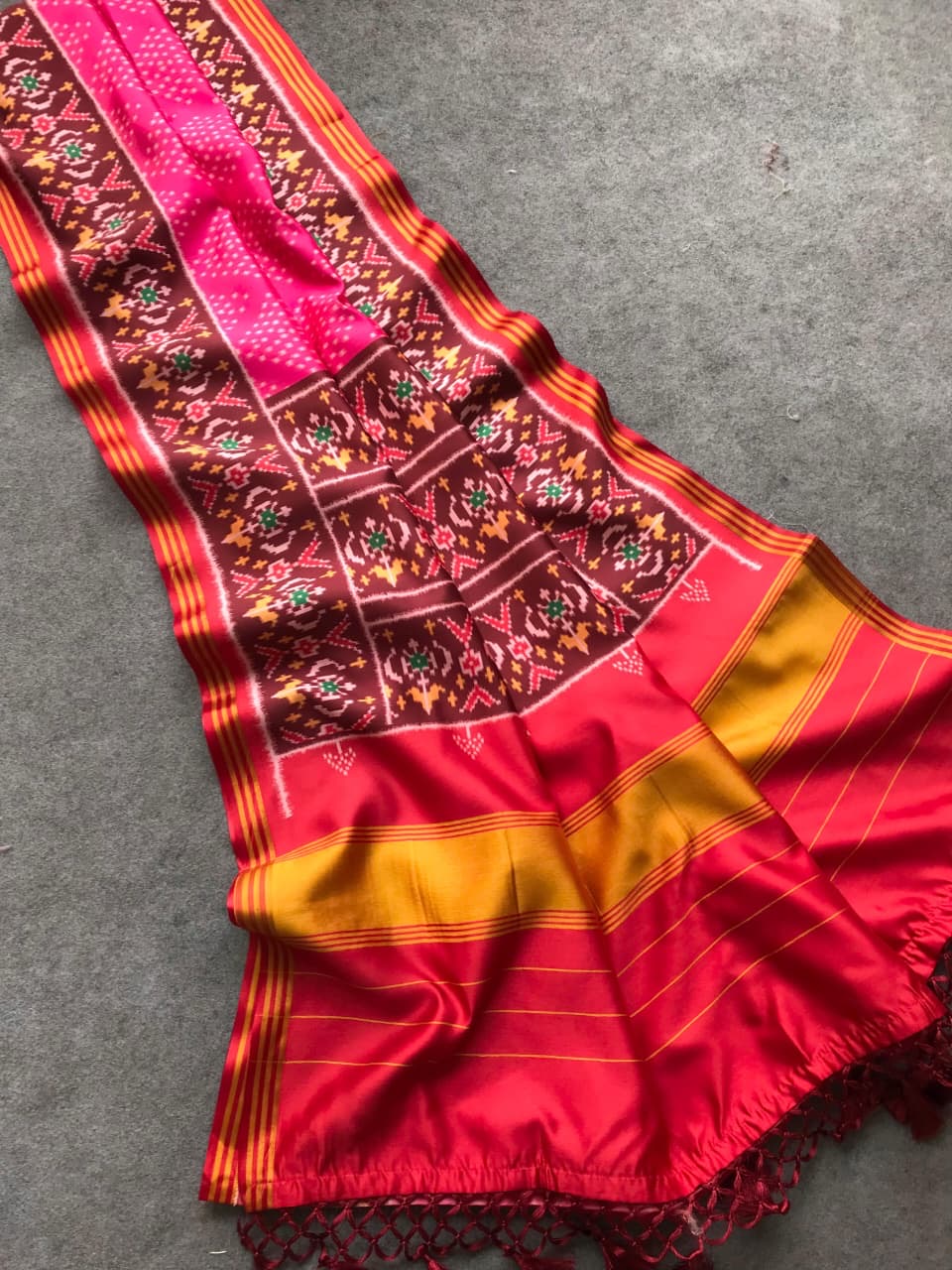 Fancy patan patola silk sarees with unique combinations