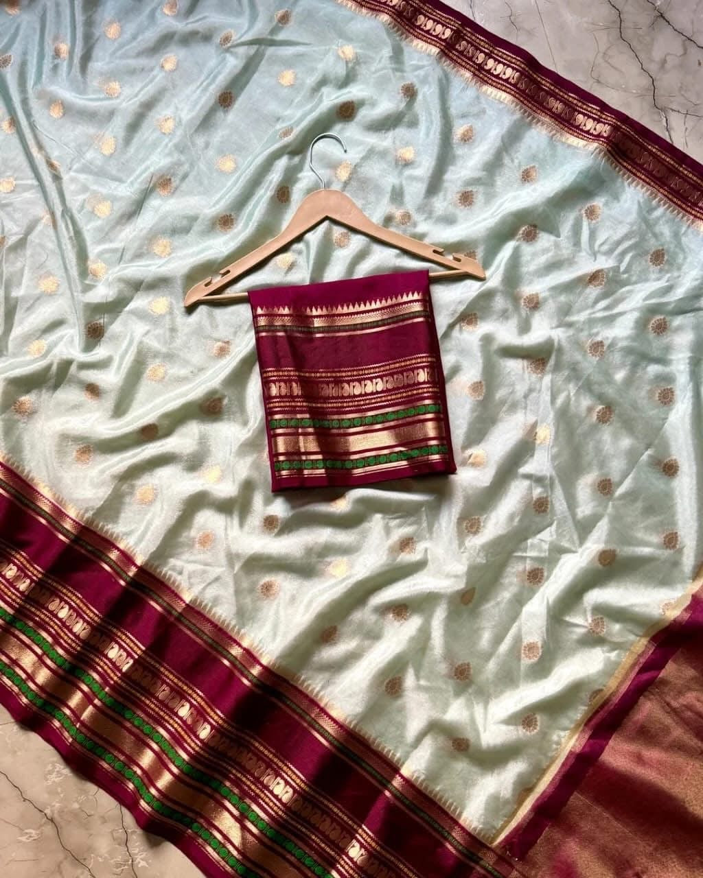 Vintage banaras soft silk sarees with rich weaving allover