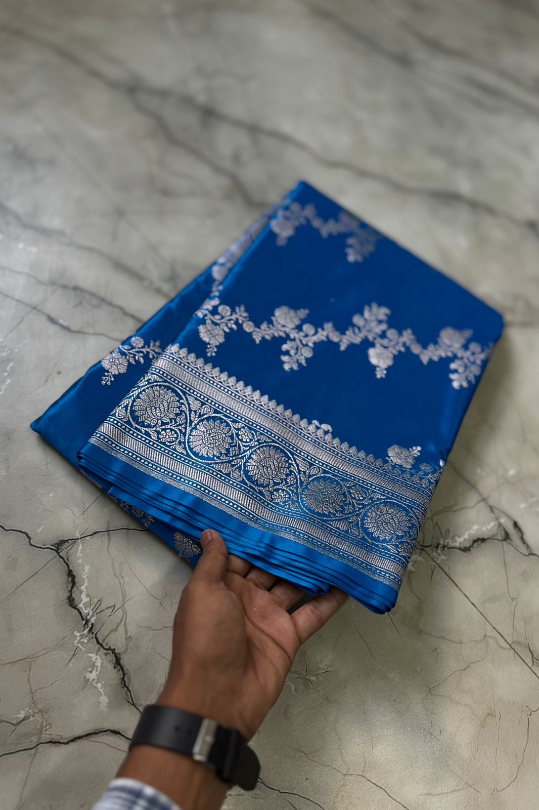 Banaras mashru satin silk sarees with allover lehariya weaving