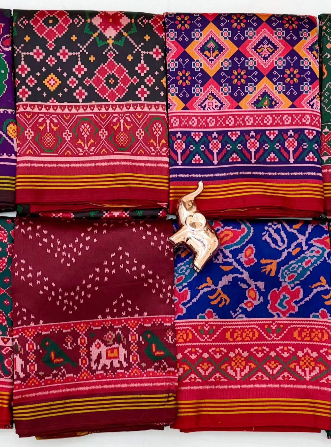 Fancy printed patan patola silk sarees