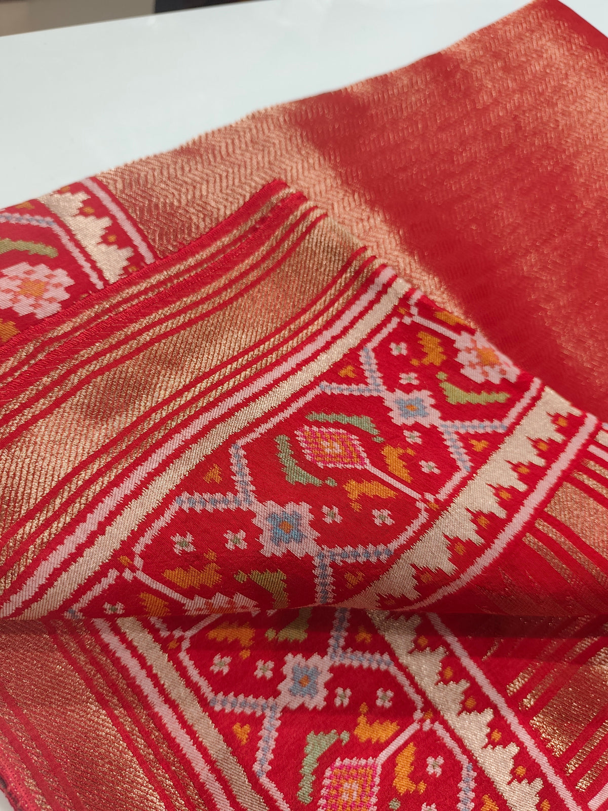 Exclusive banaras brocade patola silk saree with rich borders pallu