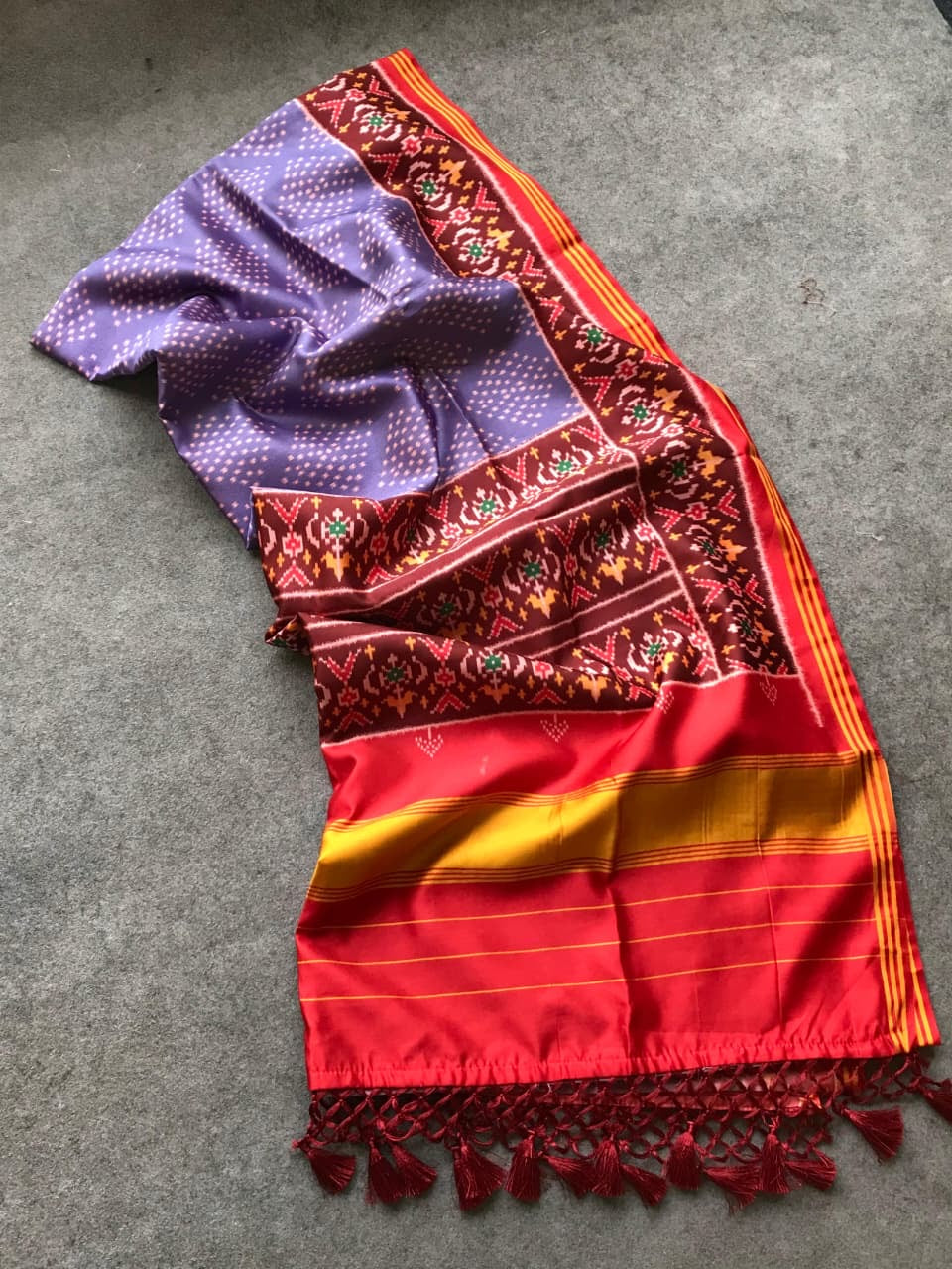 Fancy patan patola silk sarees with unique combinations