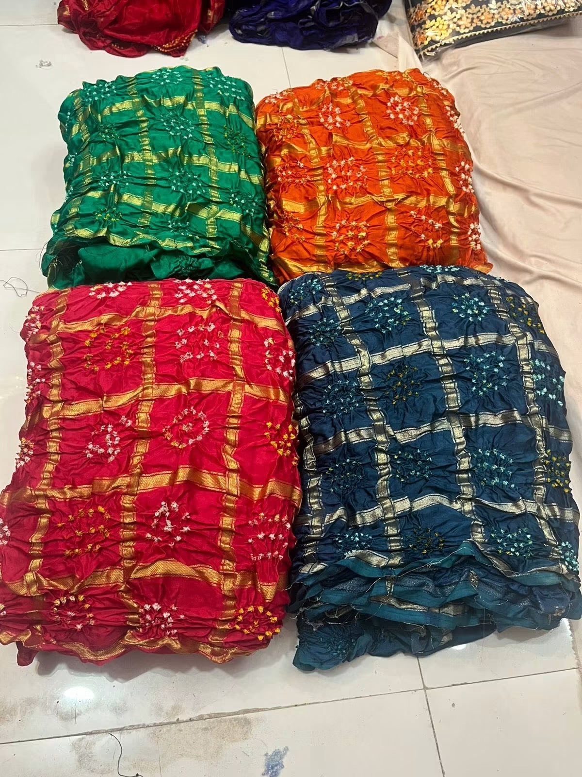 Bandini garchola tie and dye silk sarees