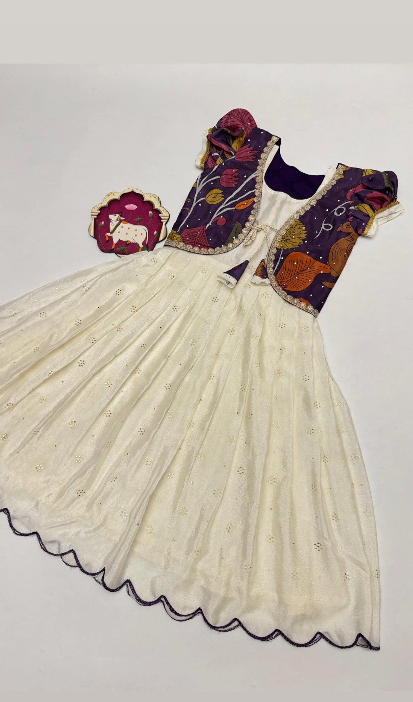 Chinnon fully stitched kids dresses with jacket (1-15 years )