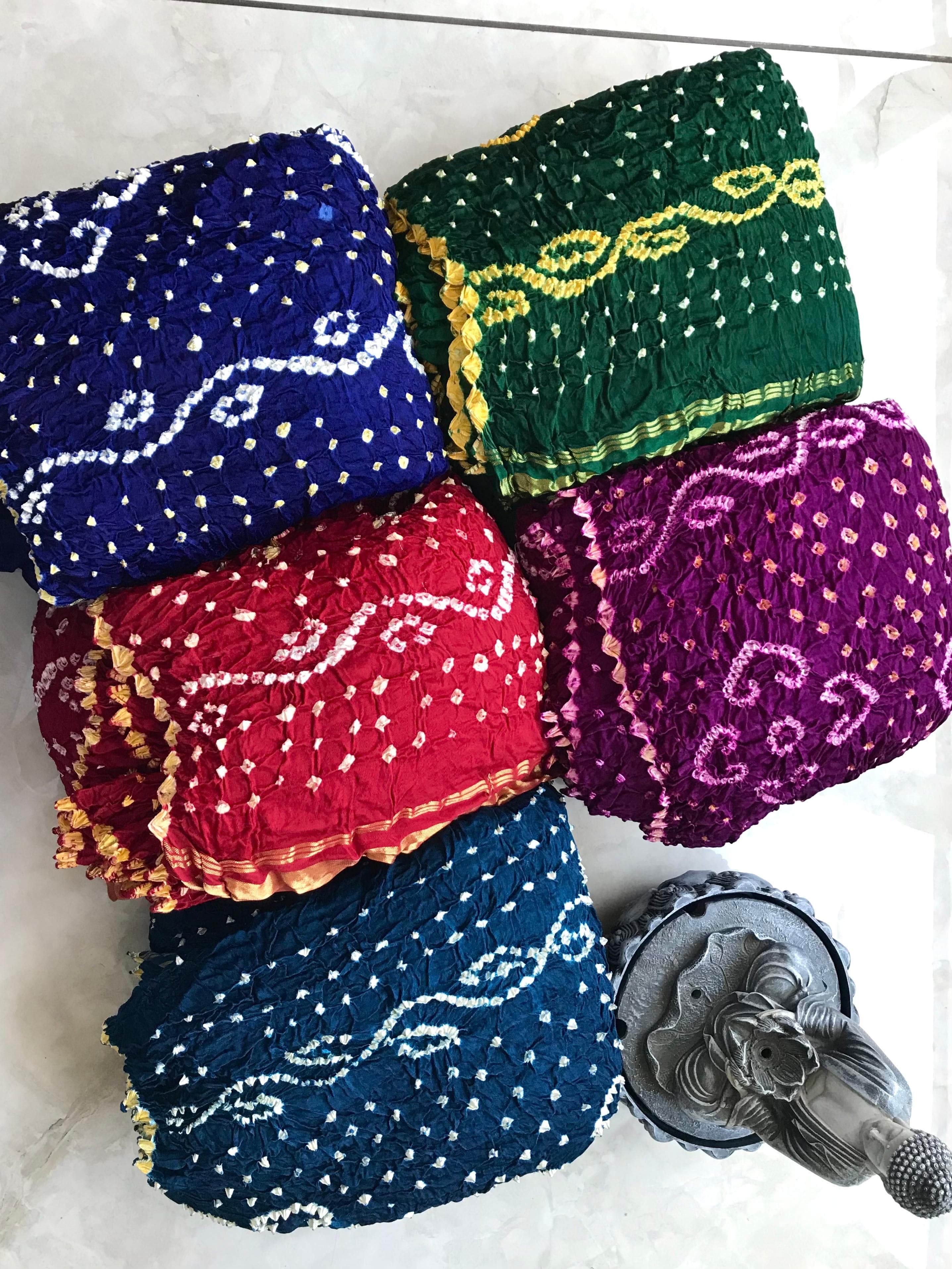 Exclusive modal silk saree with hand tie and dye unstitched blouse
