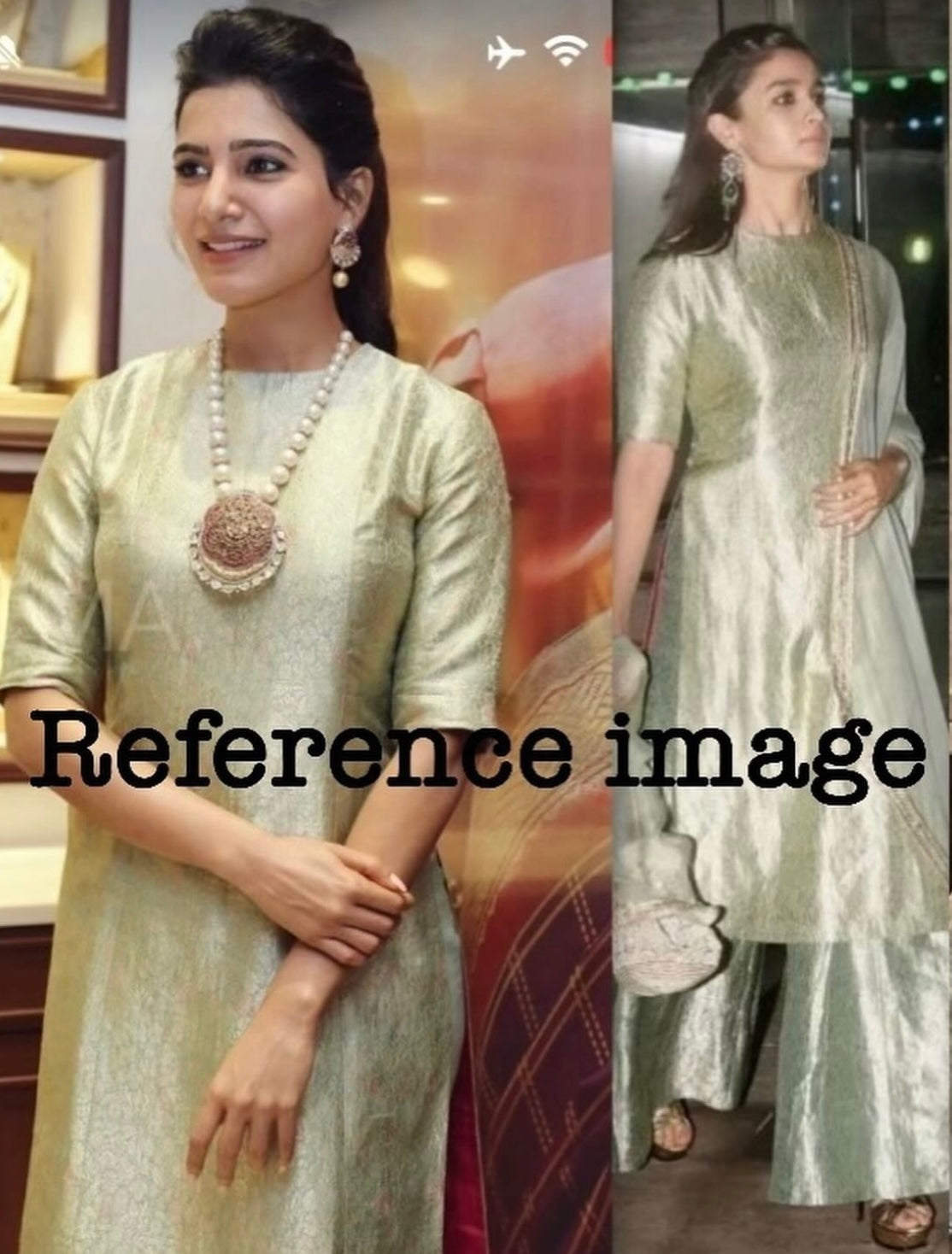 Banaras brocade 3 piece unstitched dress materials (2.5 meters each approx )