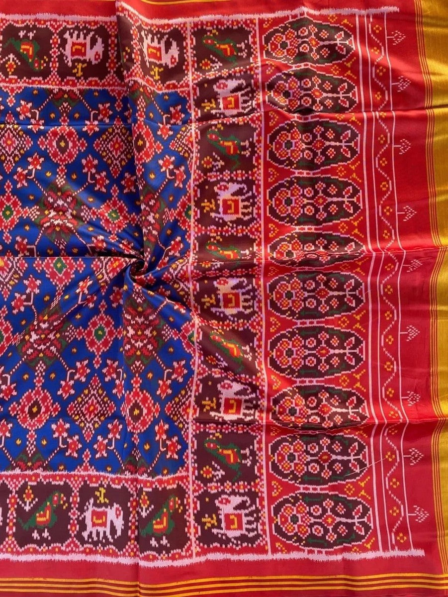 Fancy patan patola ikkat silk sarees