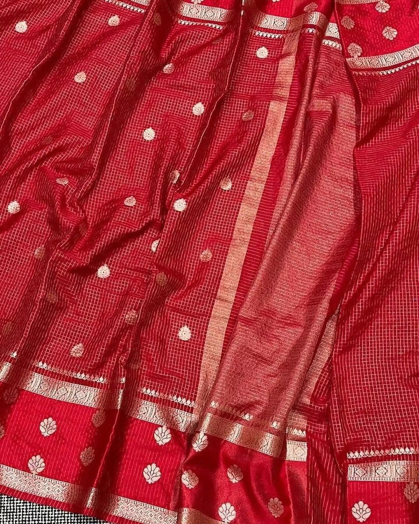 Banaras vintage soft silk sarees with allover weaving and unstitched blouse