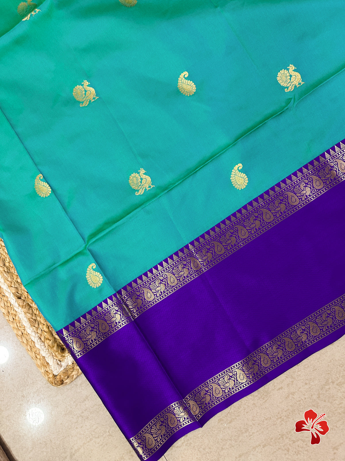 Vintage banaras soft silk saree with gap borders and rich blouse