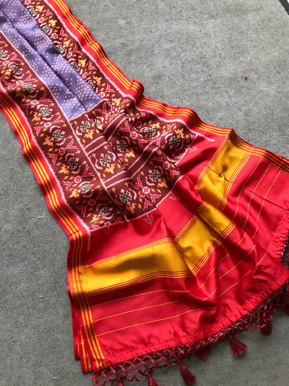 Fancy patan patola silk sarees with unique combinations