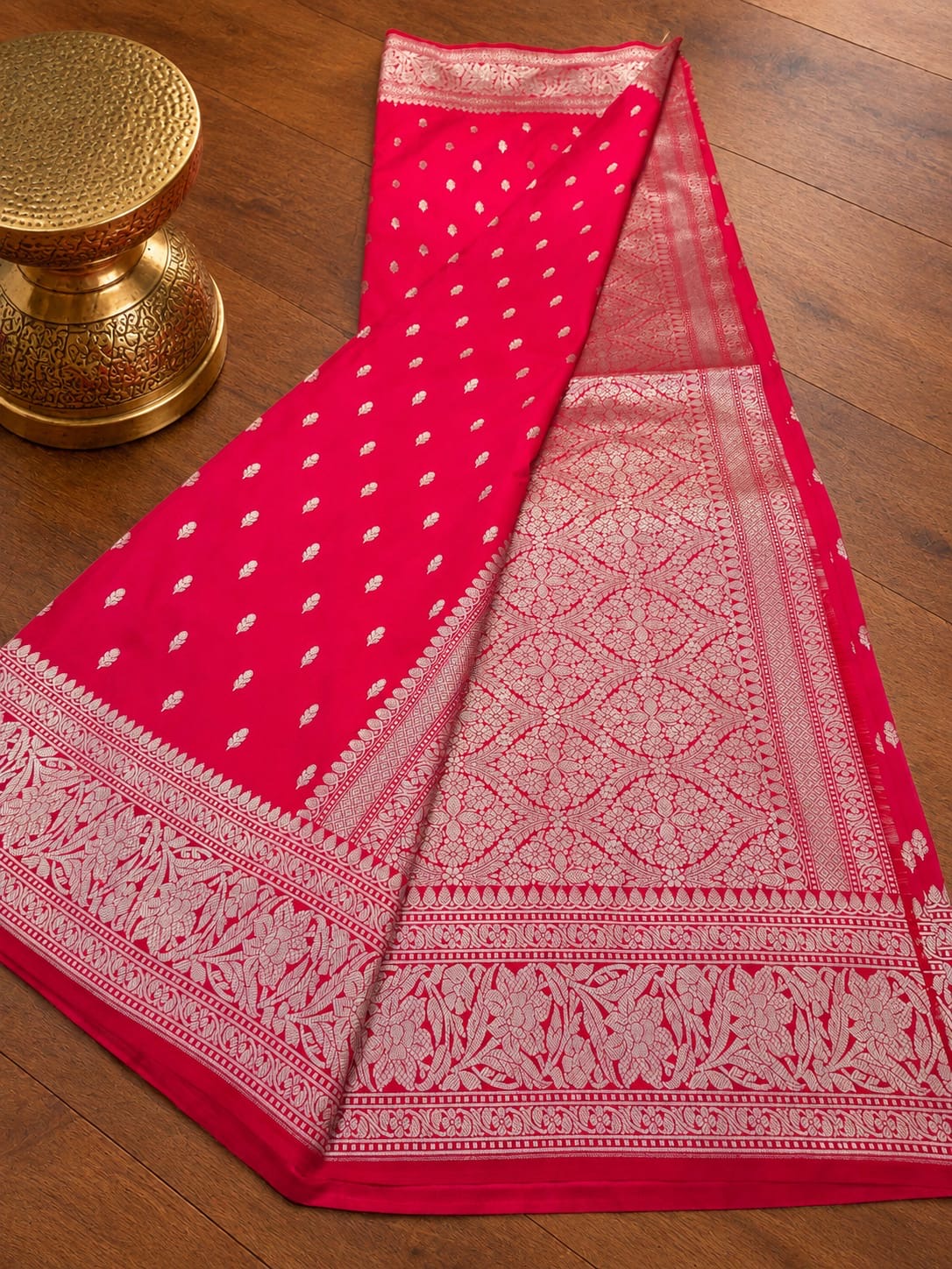 Banaras soft katan silk sarees with rich weaving allover