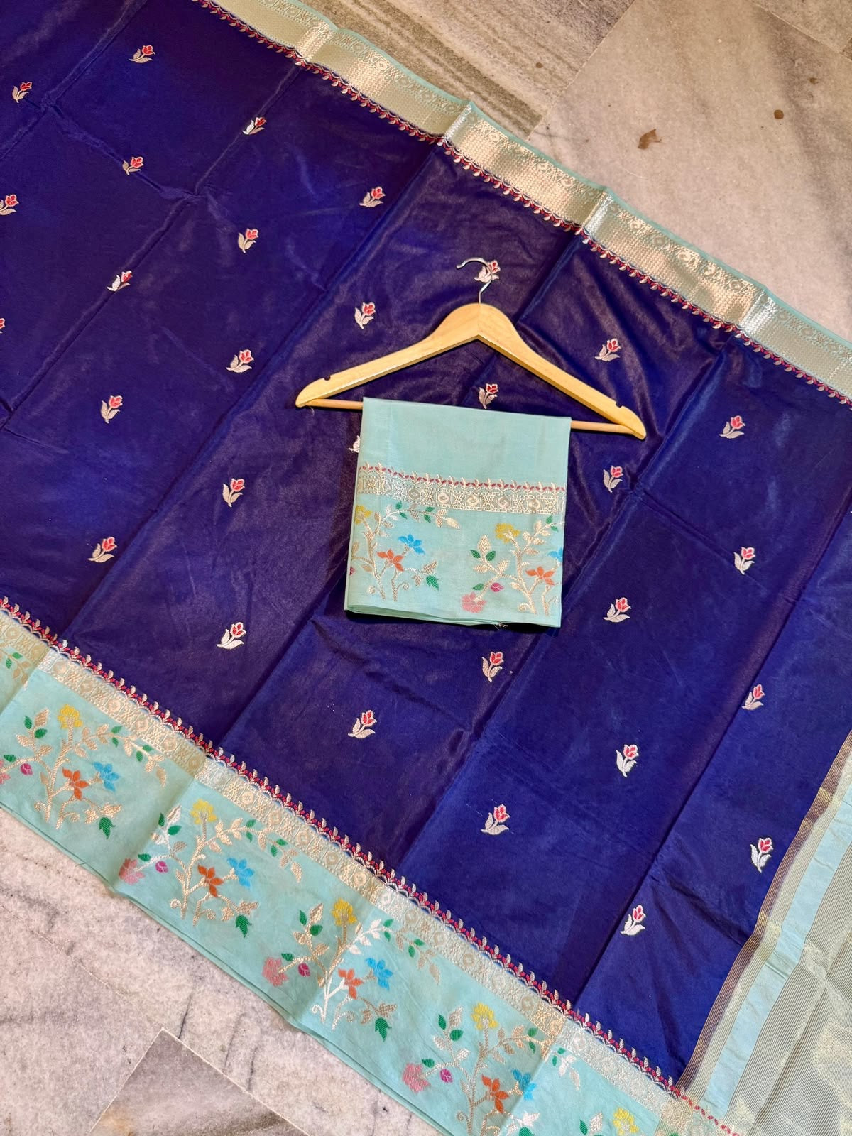 Bananas soft silk Sarees with meenakari weaving
