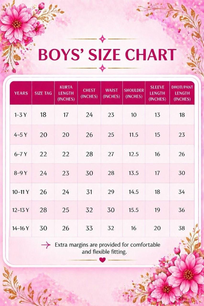 Boys (1-16 years ) Exclusive kurta and dhoti set fully stitched