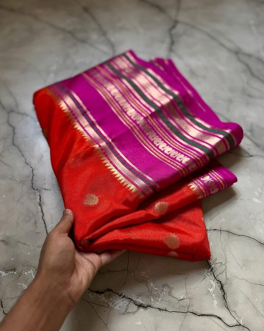 Vintage banaras soft silk sarees with rich weaving allover