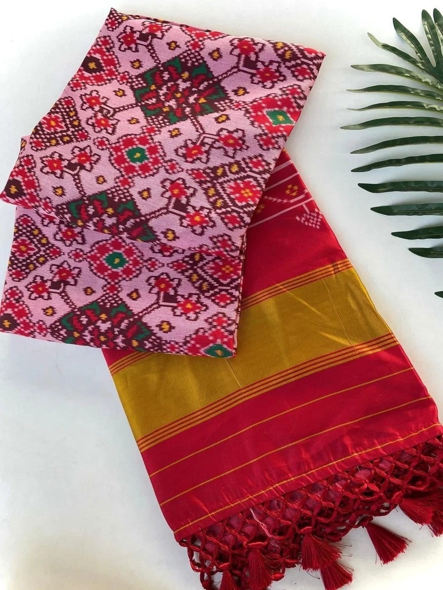 Fancy patan patola ikkat silk sarees