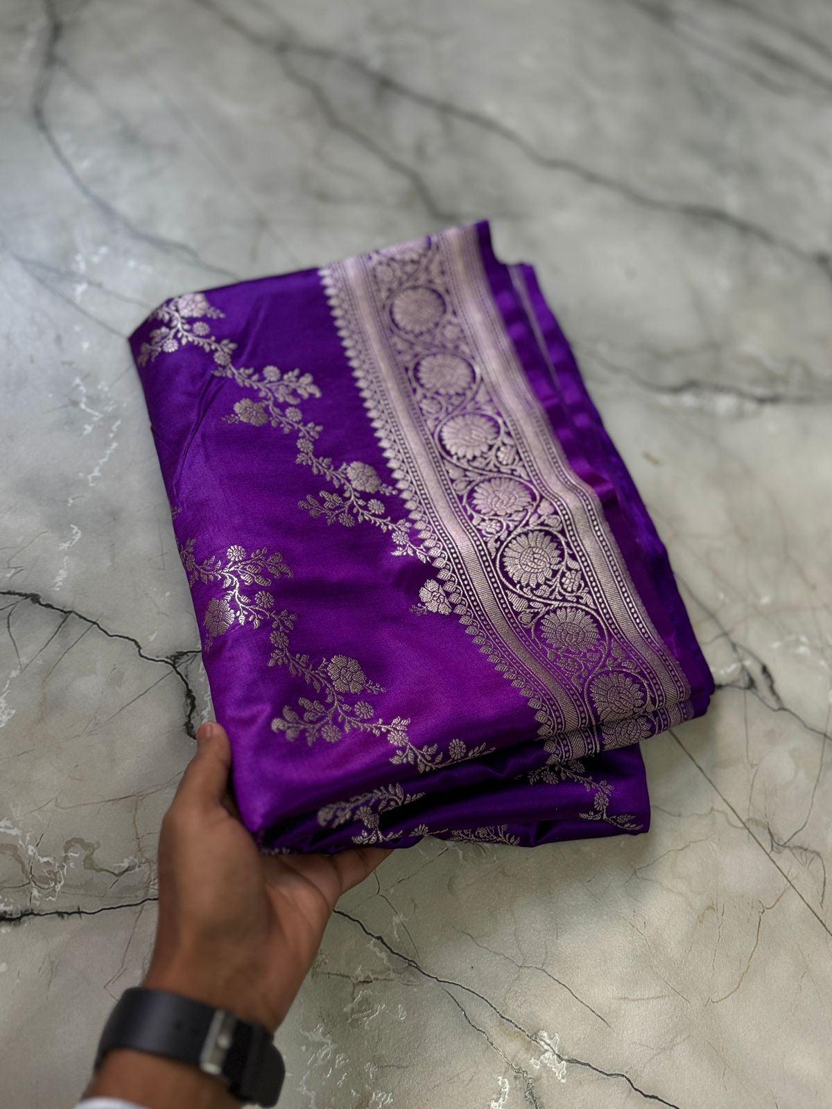 Banaras mashru satin silk sarees with allover lehariya weaving