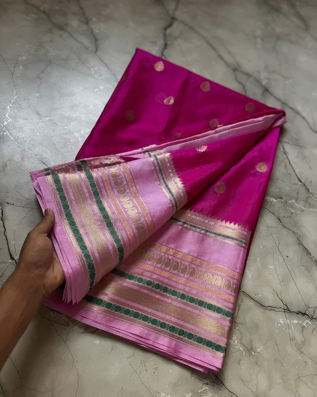 Vintage banaras soft silk sarees with rich weaving allover
