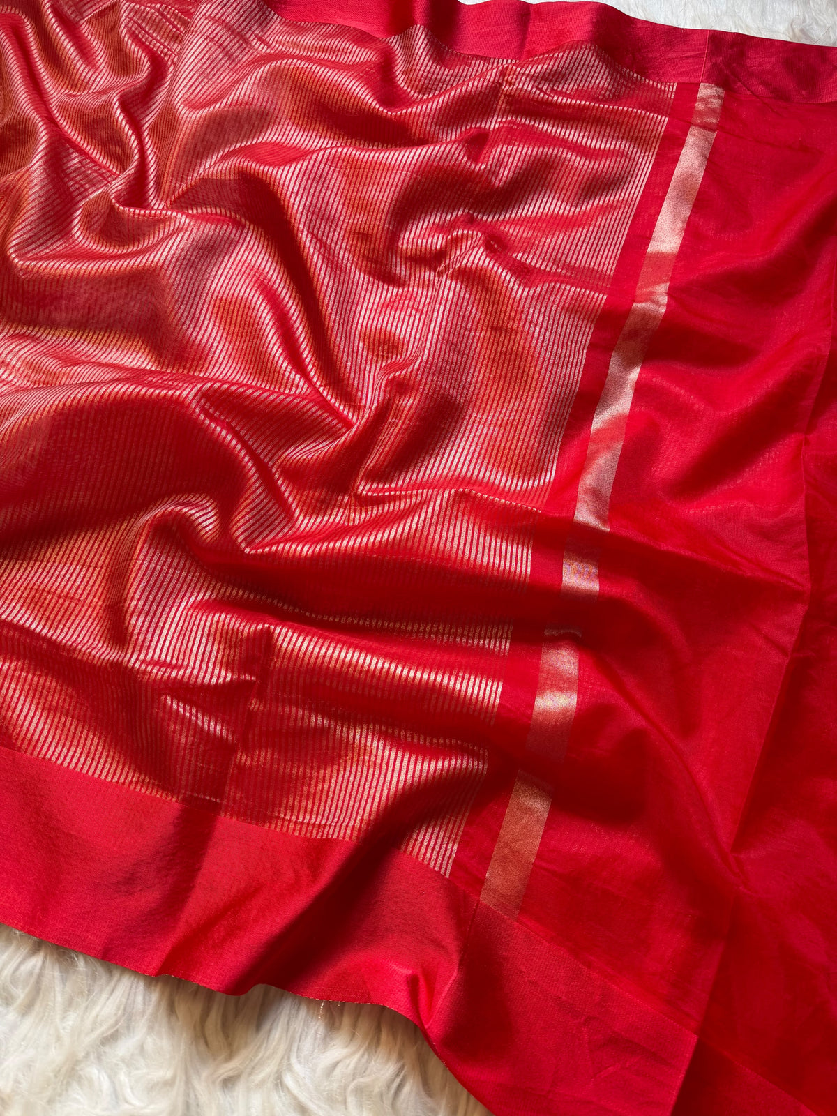 Shilpa shetty inspired banaras tissue stripes soft silk sarees