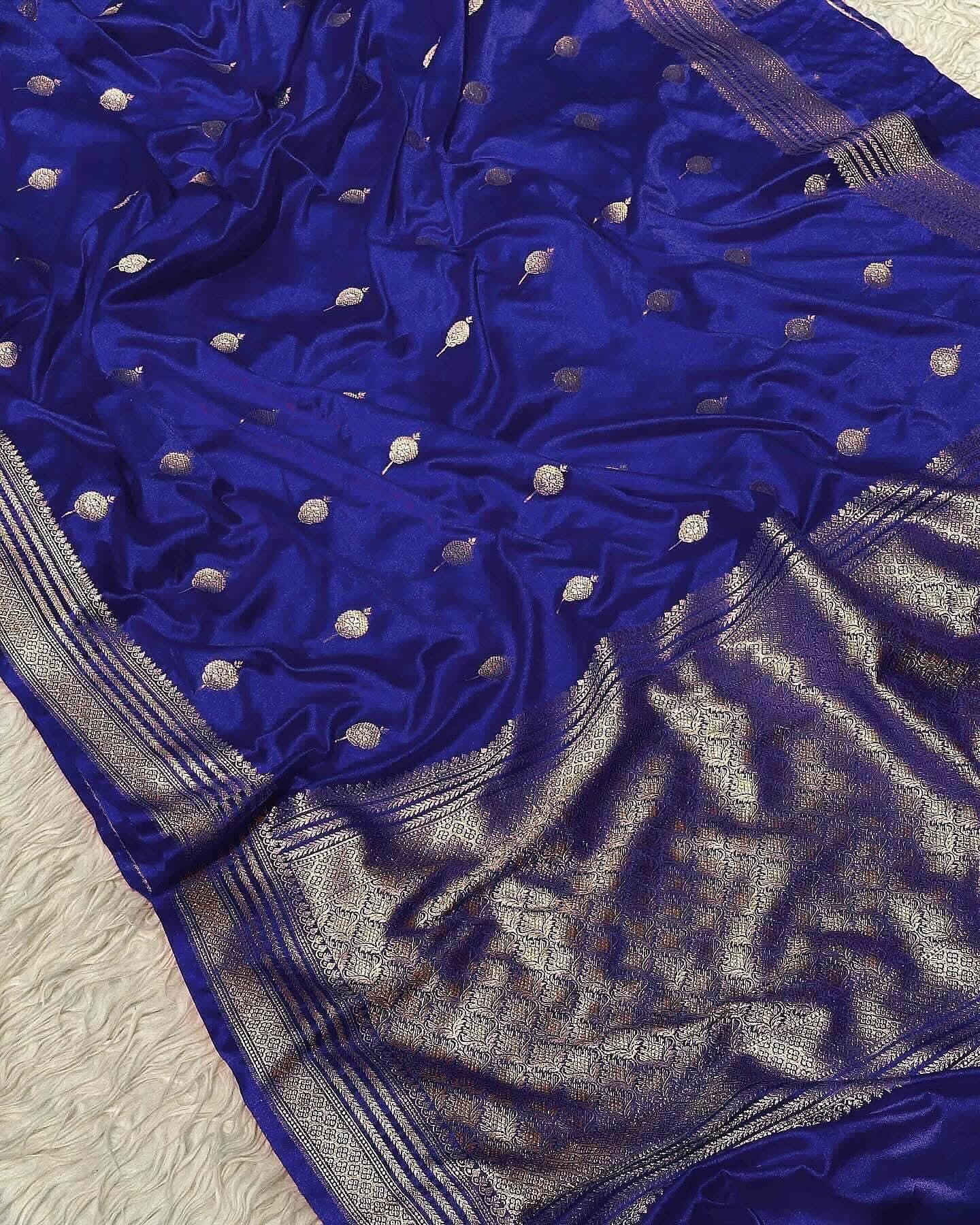 Exclusive banaras mashru satin silk sarees with allover weaving