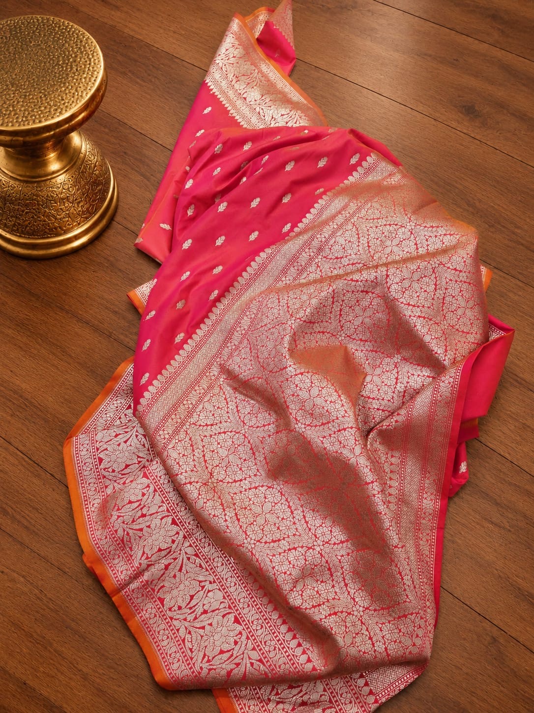 Banaras soft katan silk sarees with rich weaving allover