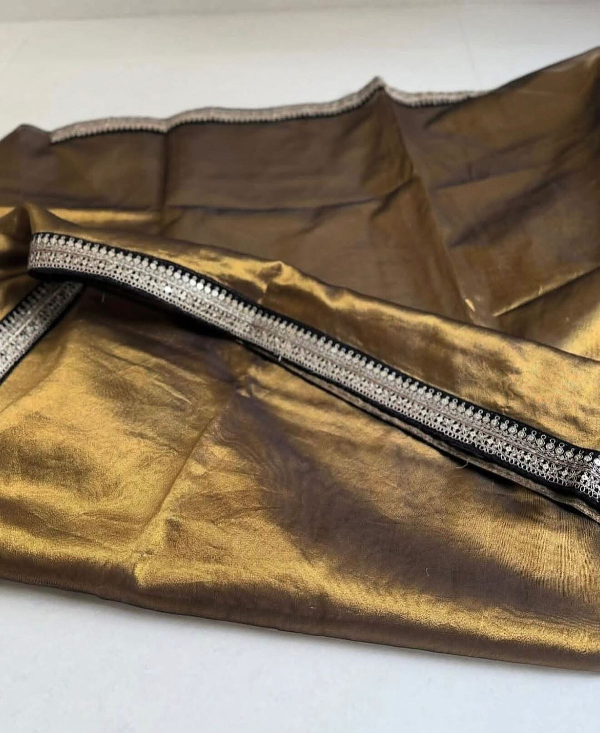 Exclusive banaras tissue silk saree with rich borders and velvet blouse