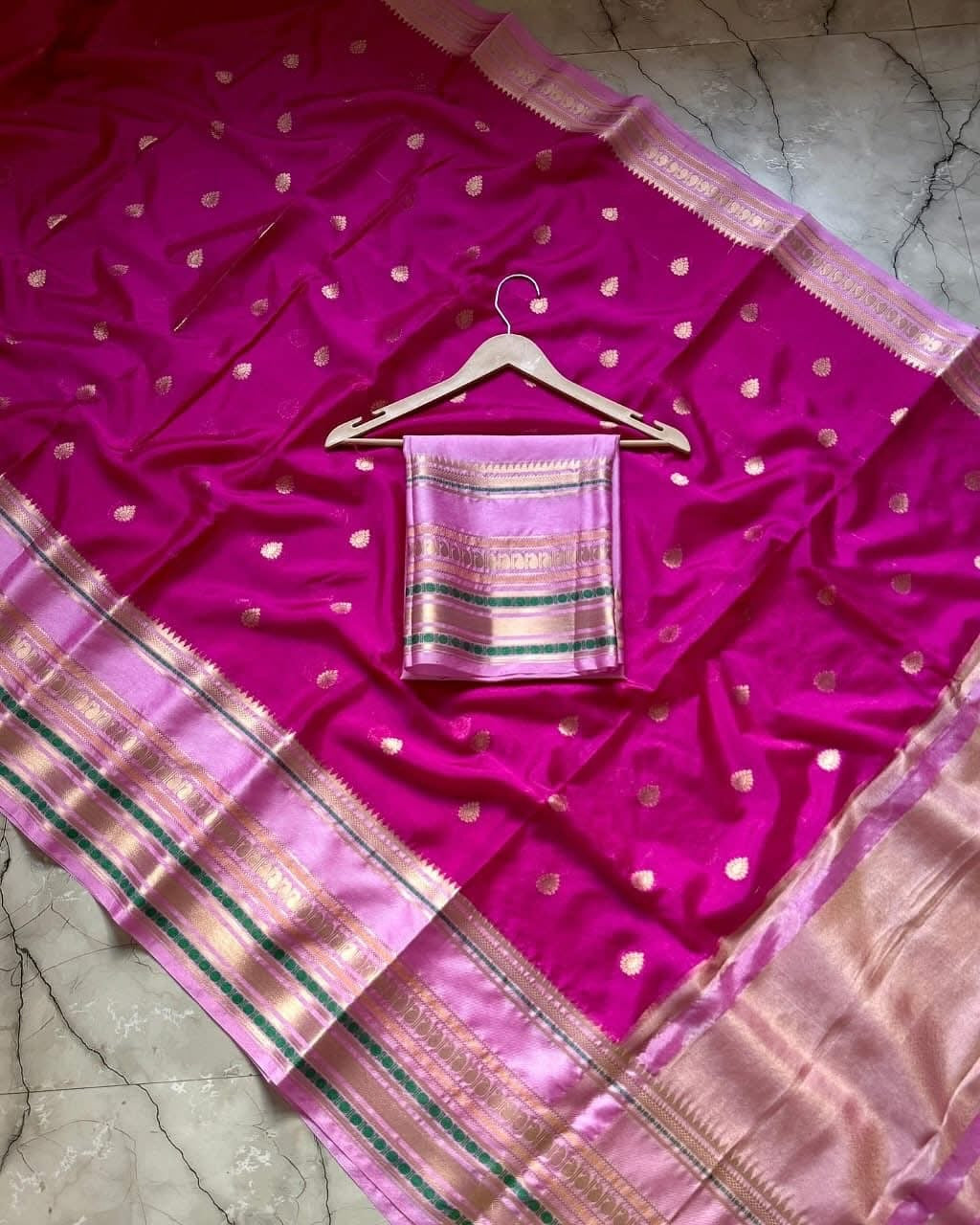 Vintage banaras soft silk sarees with rich weaving allover