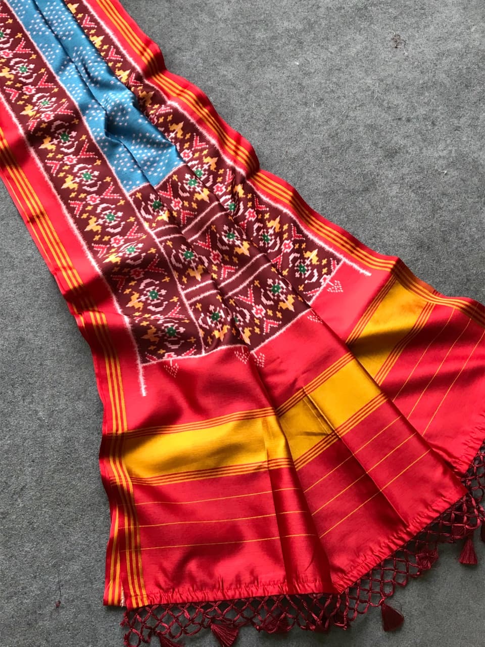 Fancy patan patola silk sarees with unique combinations