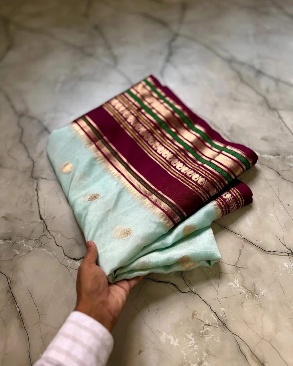 Vintage banaras soft silk sarees with rich weaving allover