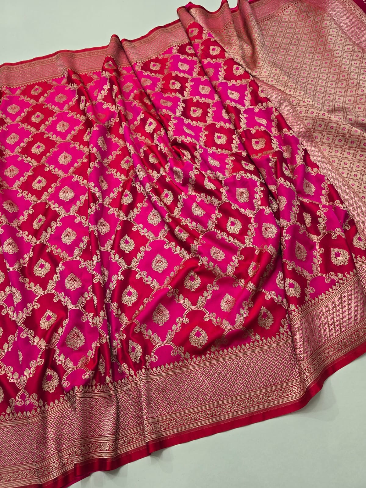 Banaras rangkat mashru satin silk saree