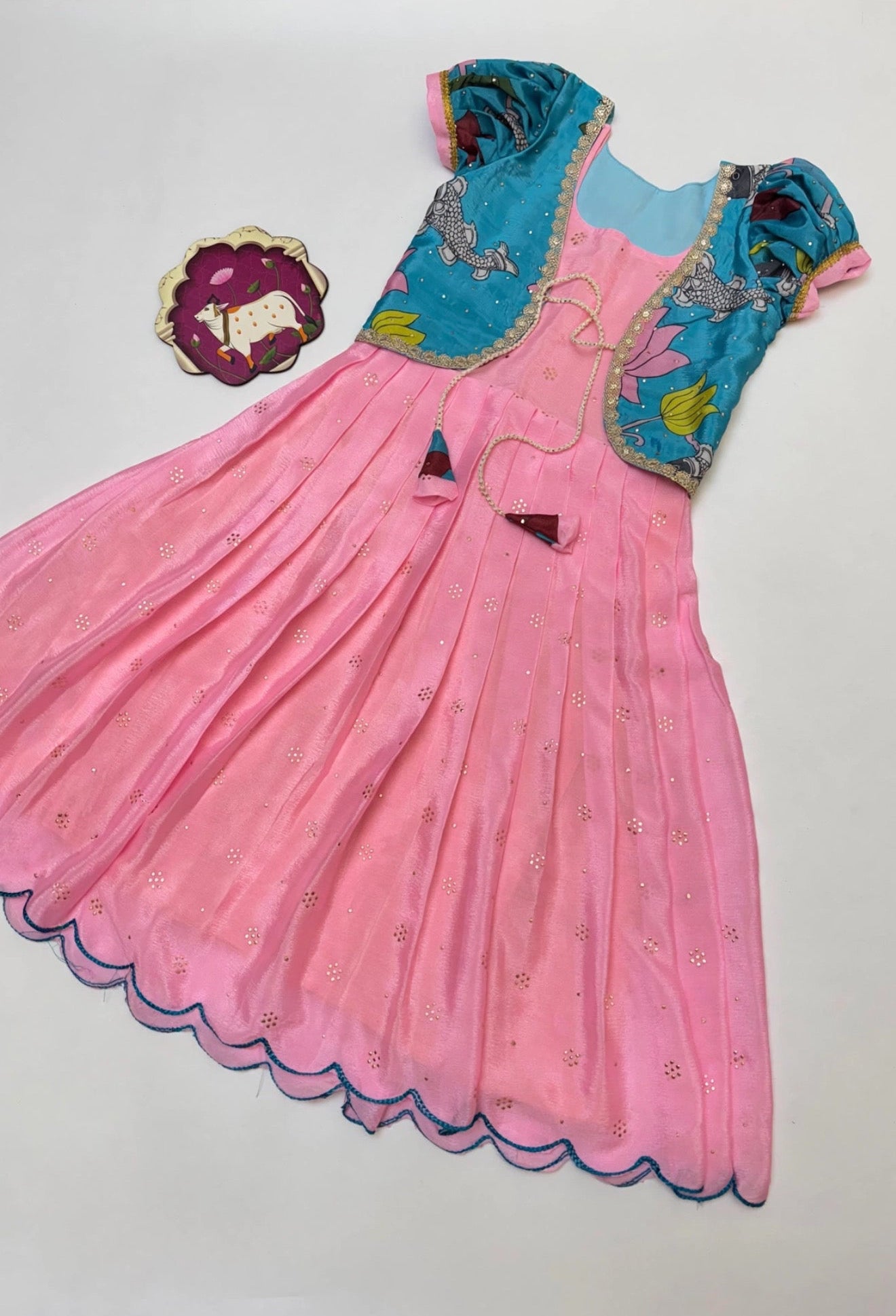 Chinnon fully stitched kids dresses with jacket (1-15 years )