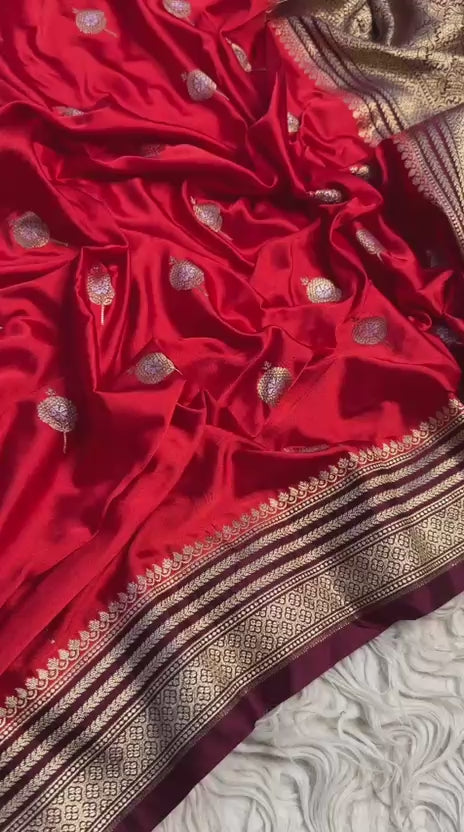 Banaras mashru satin silk sarees